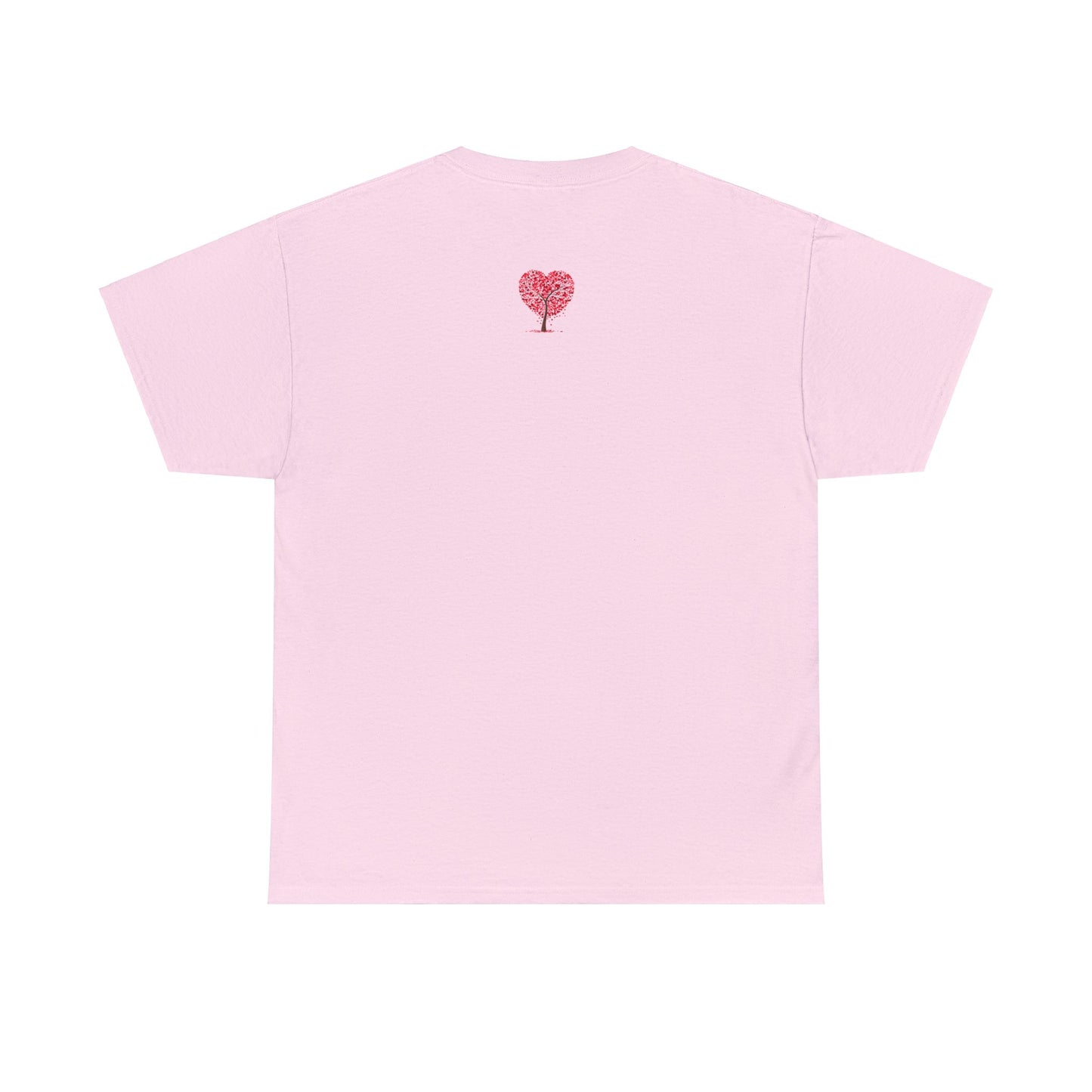 Unisex Heavy Cotton Tee with Tree Hearts