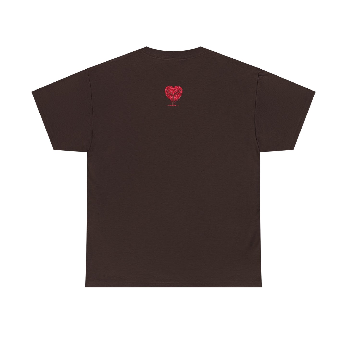 Unisex Heavy Cotton Tee with Tree Hearts