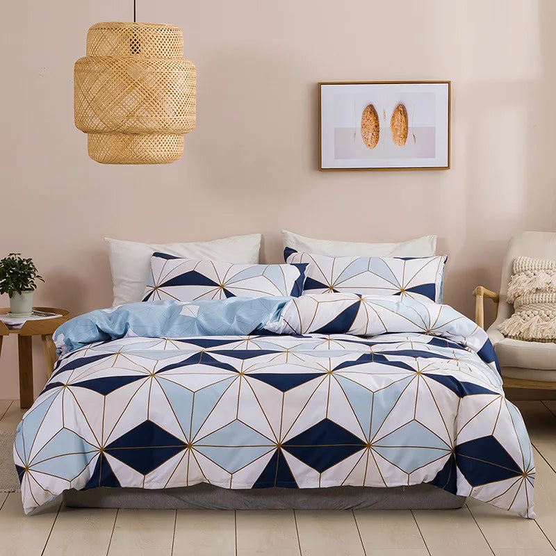 Modern Geometric Pattern Duvet Cover Sets