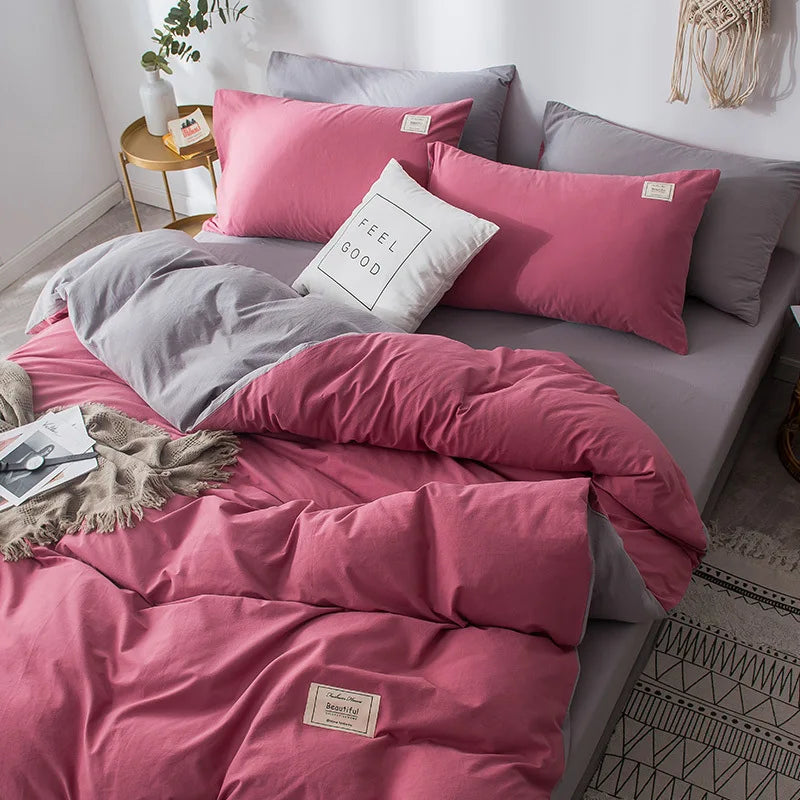 Home Textile Solid Colour Duvet Sets