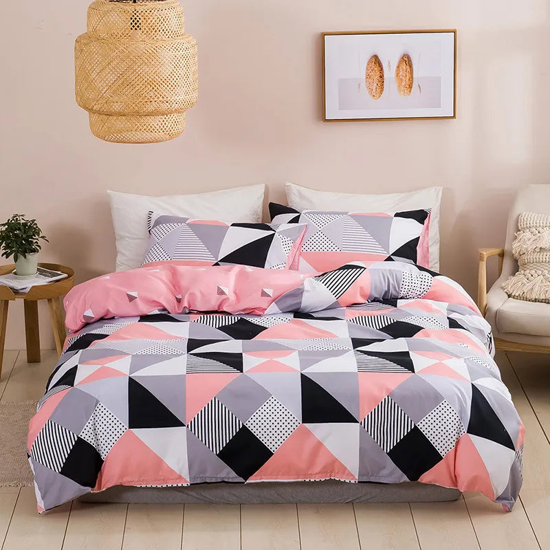 Modern Geometric Pattern Duvet Cover Sets