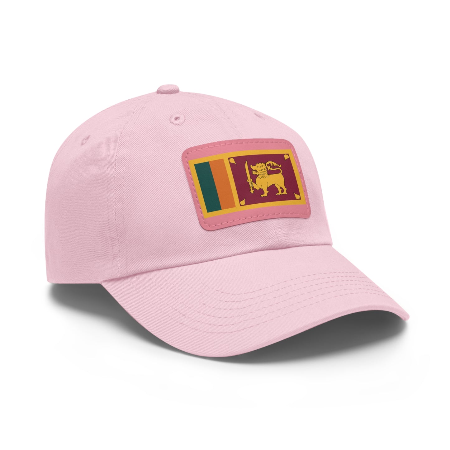 Hat / Cap with Leather Patch (Rectangle) Sri lanka Flag